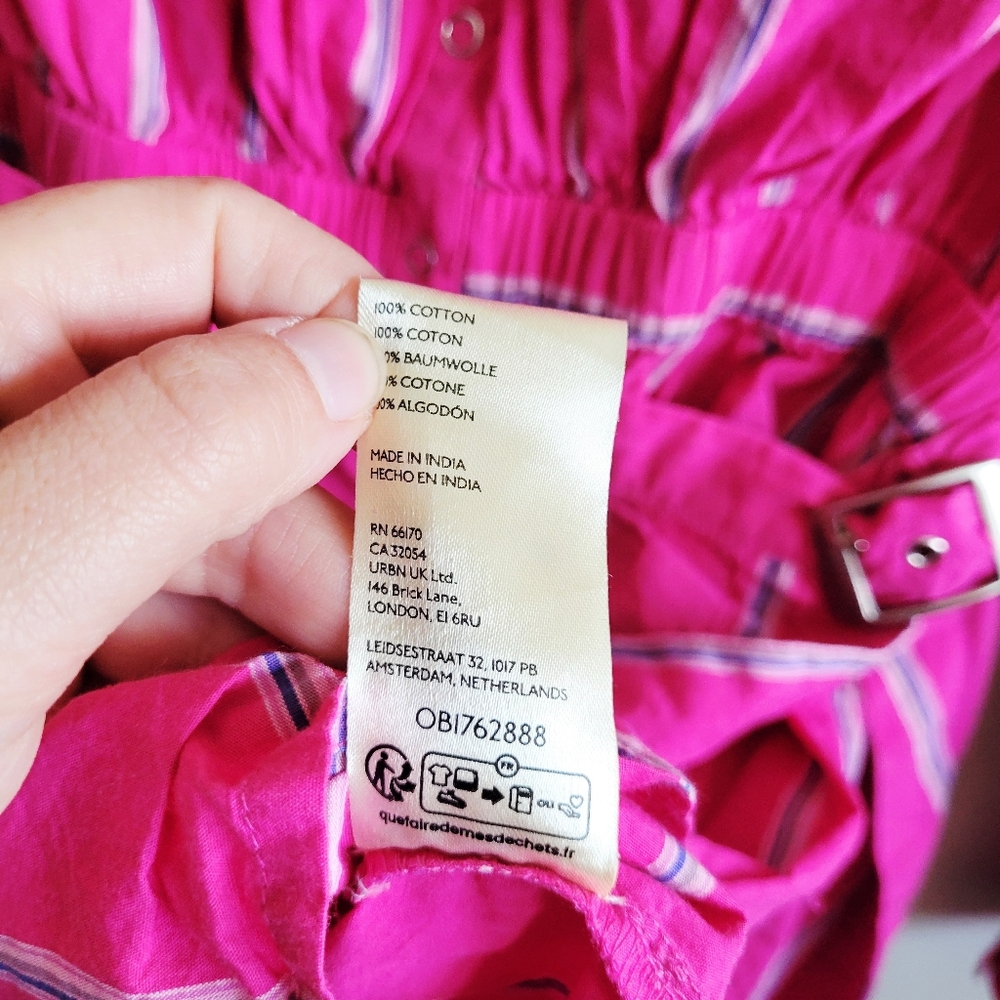 Free People Pink Striped Two-Piece Dress Set - Picture 8 of 8